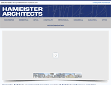 Tablet Screenshot of hameister-architects.com